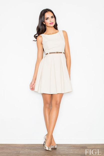  Sukienka M083 Beige - Figl 