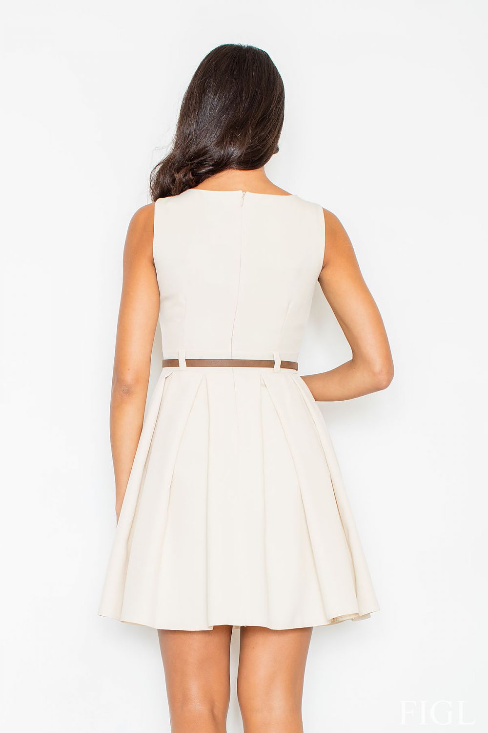  Sukienka M083 Beige - Figl 