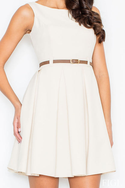  Sukienka M083 Beige - Figl 