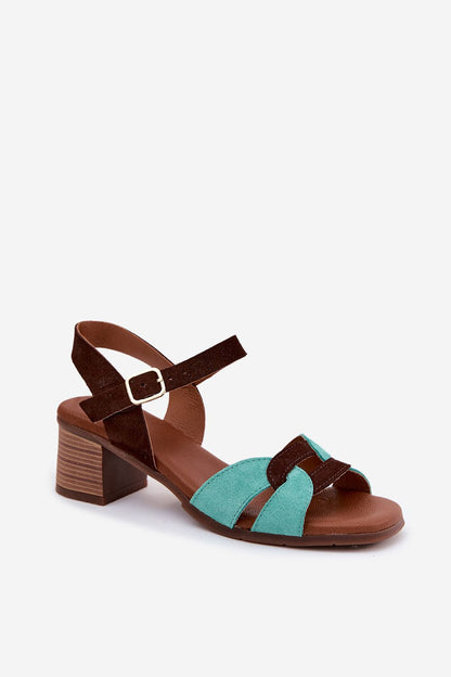  Sandały Model Maciejka E7400-36 Turkus/Brown - Step in style 