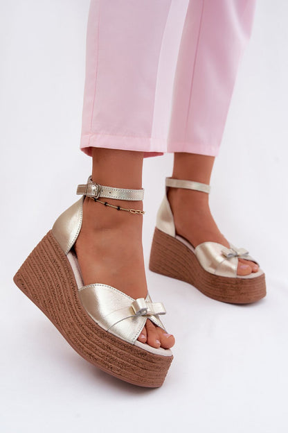  Sandały Model Ashen 26SD18-9812 Gold - Step in style 