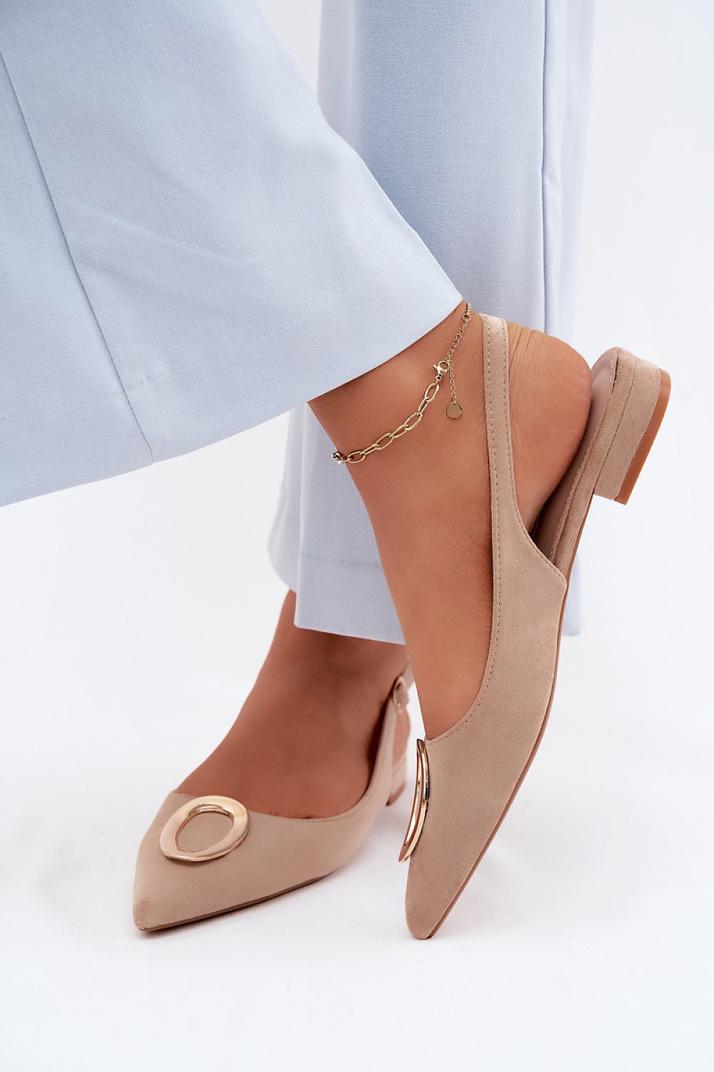  Sandały Model Sparkle XL-23 Beige - Step in style 