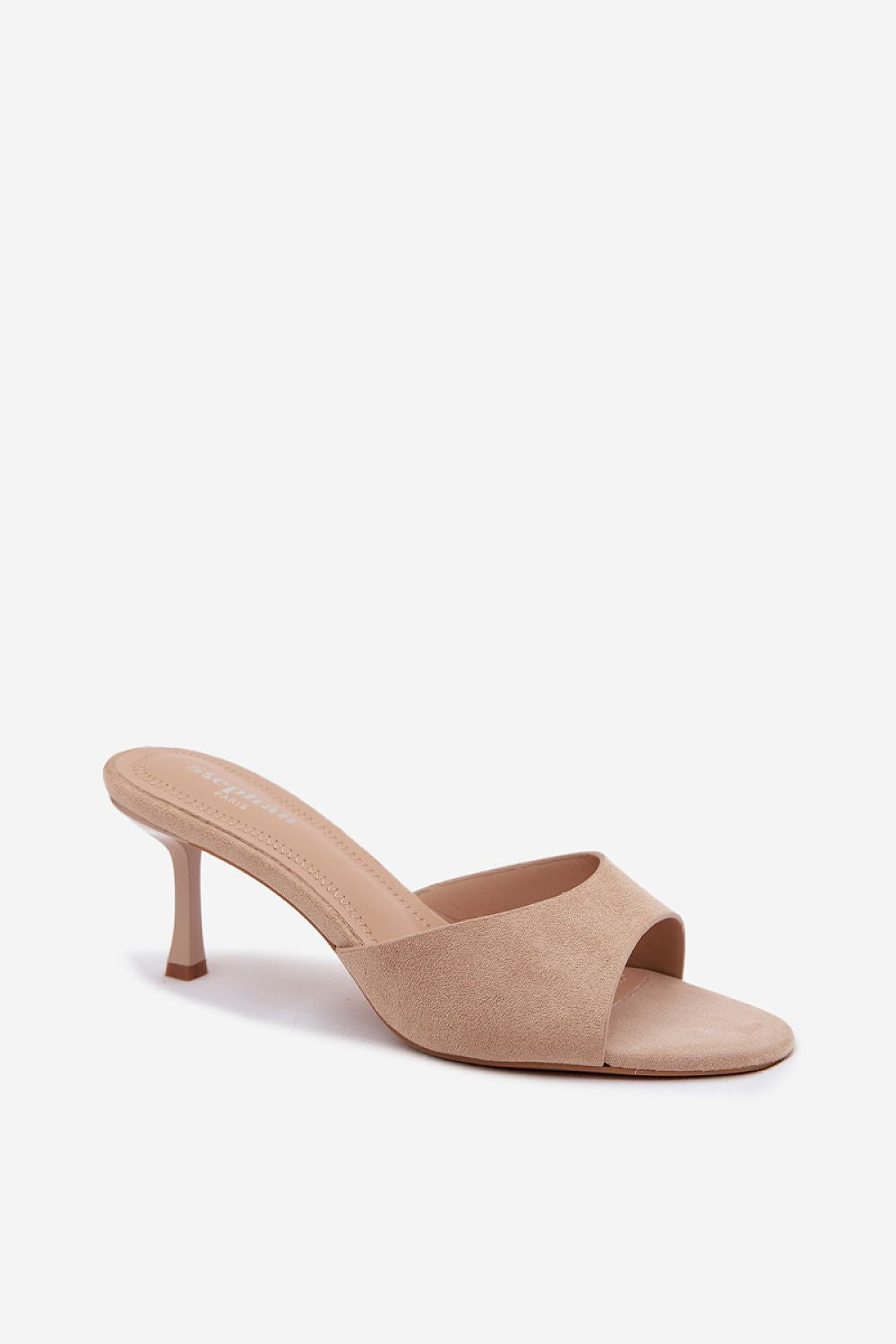  Sandał Klapki Model Melissea XL-19 Beige Zamsz - Step in style 