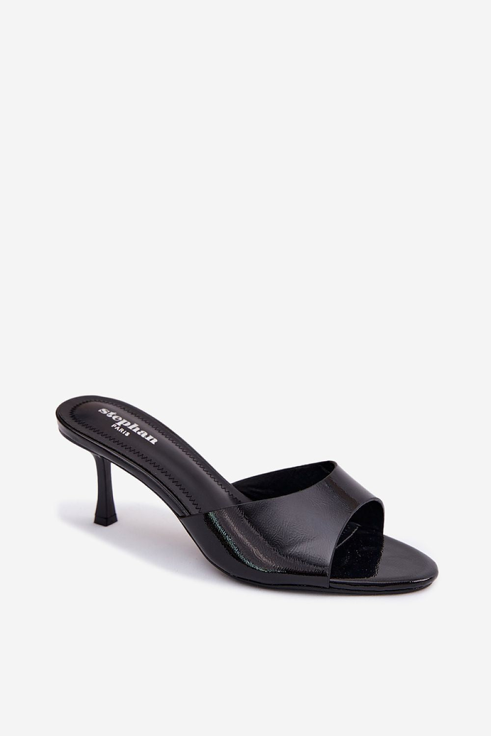  Sandał Klapki Model Melissea UC-162 Black Lakier - Step in style 