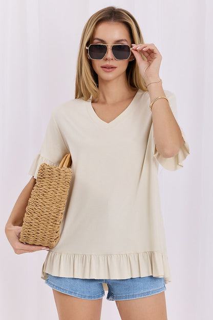   Bluzka Model RV-BZ-A1410.21 Light Beige - Relevance 