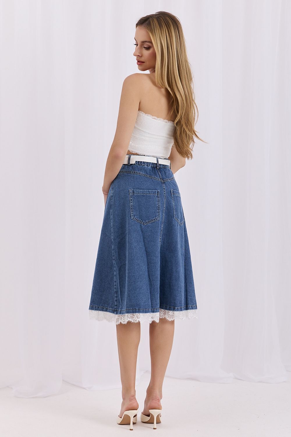  Spódnica Model HM-SD-MC2030.28 Dark Blue - Factory Price 