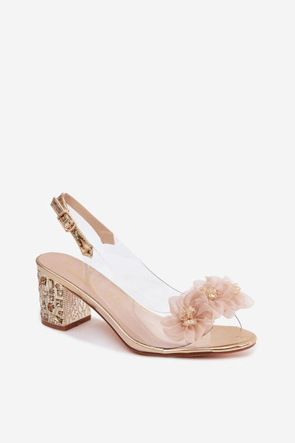  Sandały Model DA MR61-9009 Gold - Step in style 