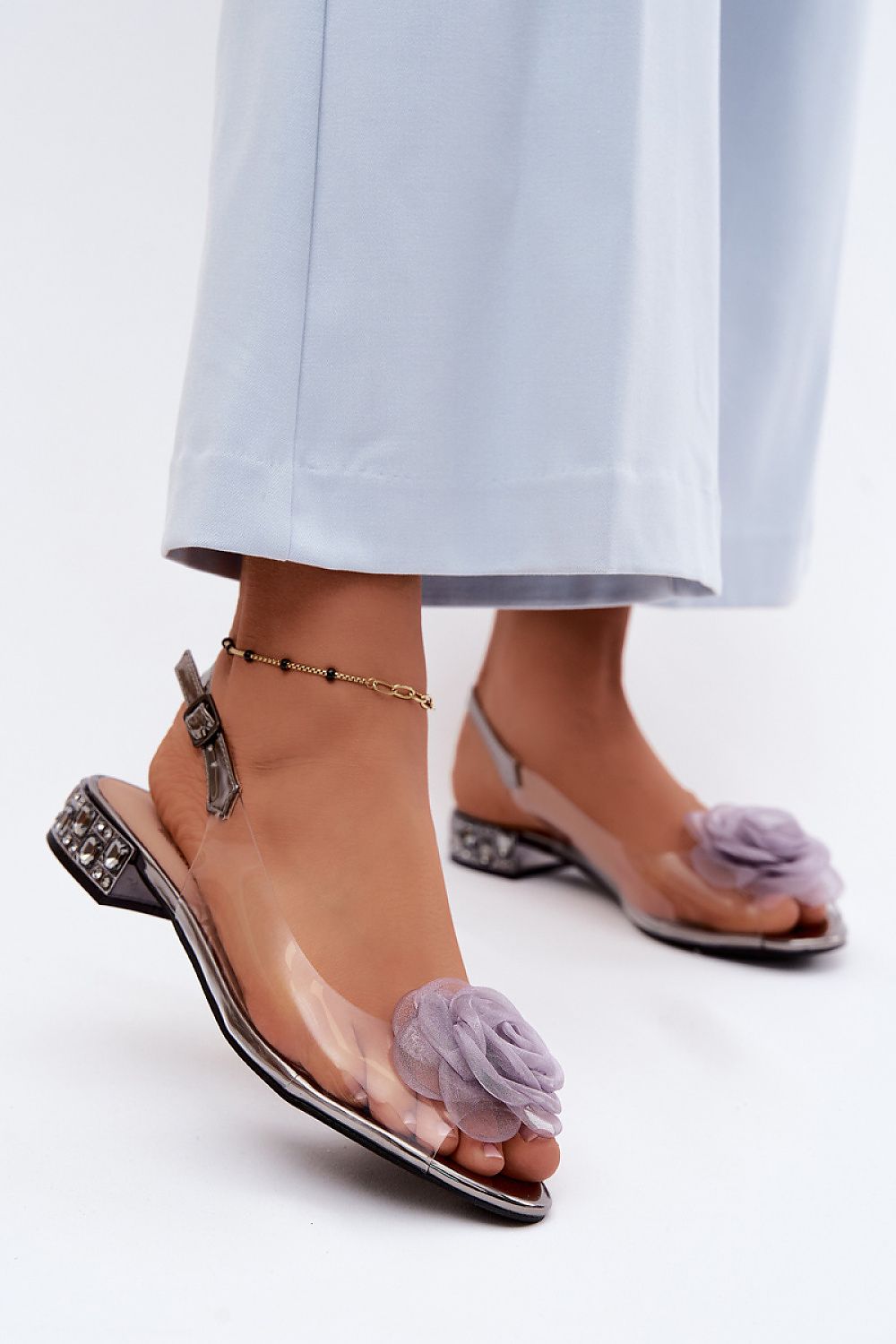  Sandały Model DA MR61-9003 Grafit - Step in style 