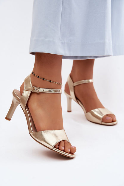  Sandały Model Sergio Leone SK347 Gold - Step in style 