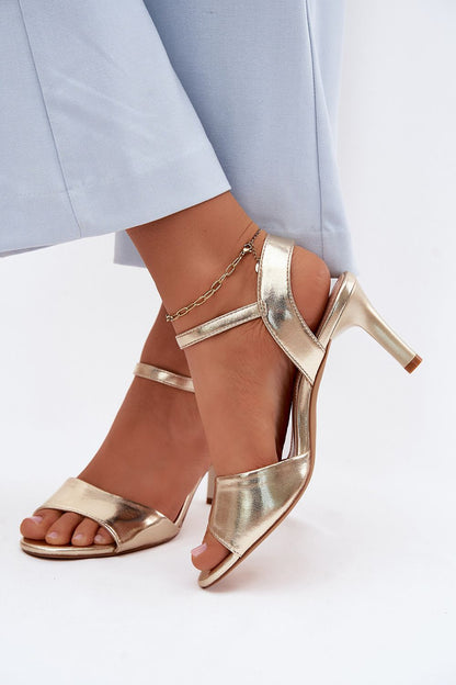  Sandały Model Sergio Leone SK347 Gold - Step in style 