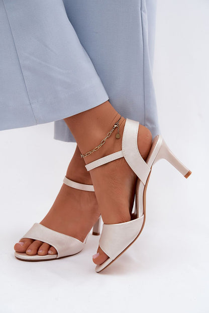  Sandały Model Sergio Leone SK347 Silver - Step in style 
