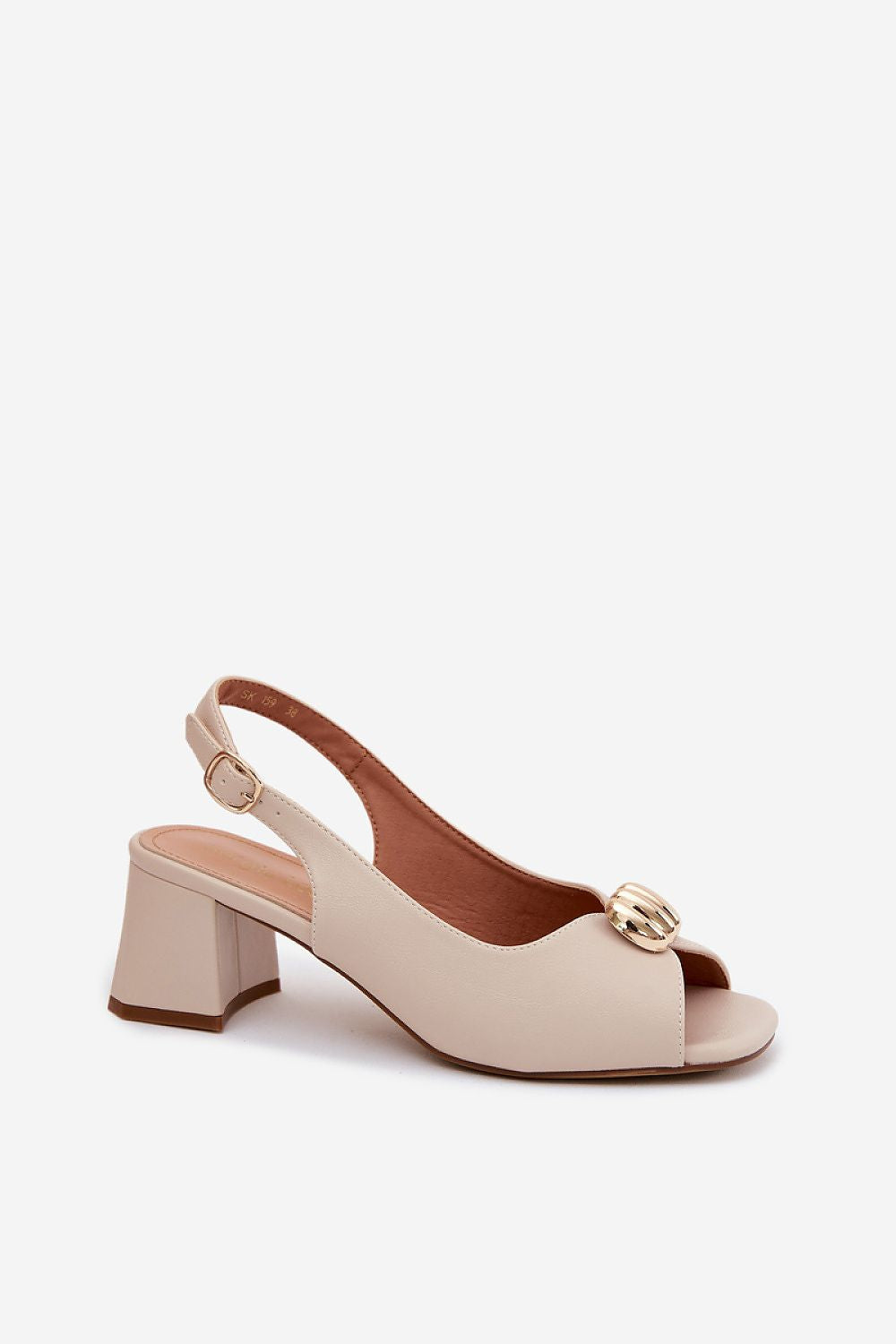  Sandały Model Sergio Leone SK159 Beige - Step in style 