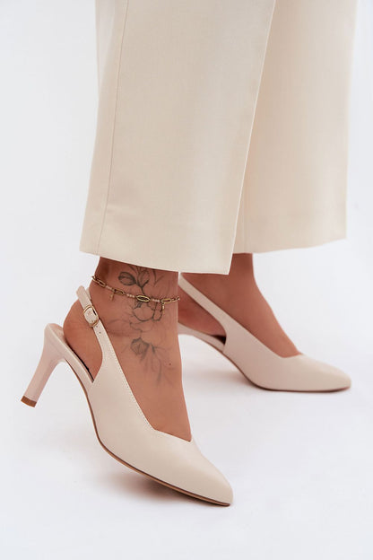  Sandały Model Sergio Leone SK158 Beige - Step in style 