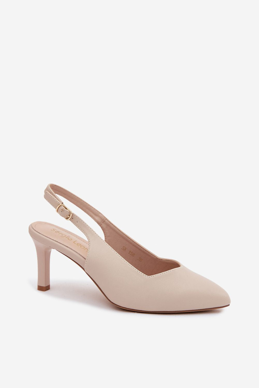  Sandały Model Sergio Leone SK158 Beige - Step in style 