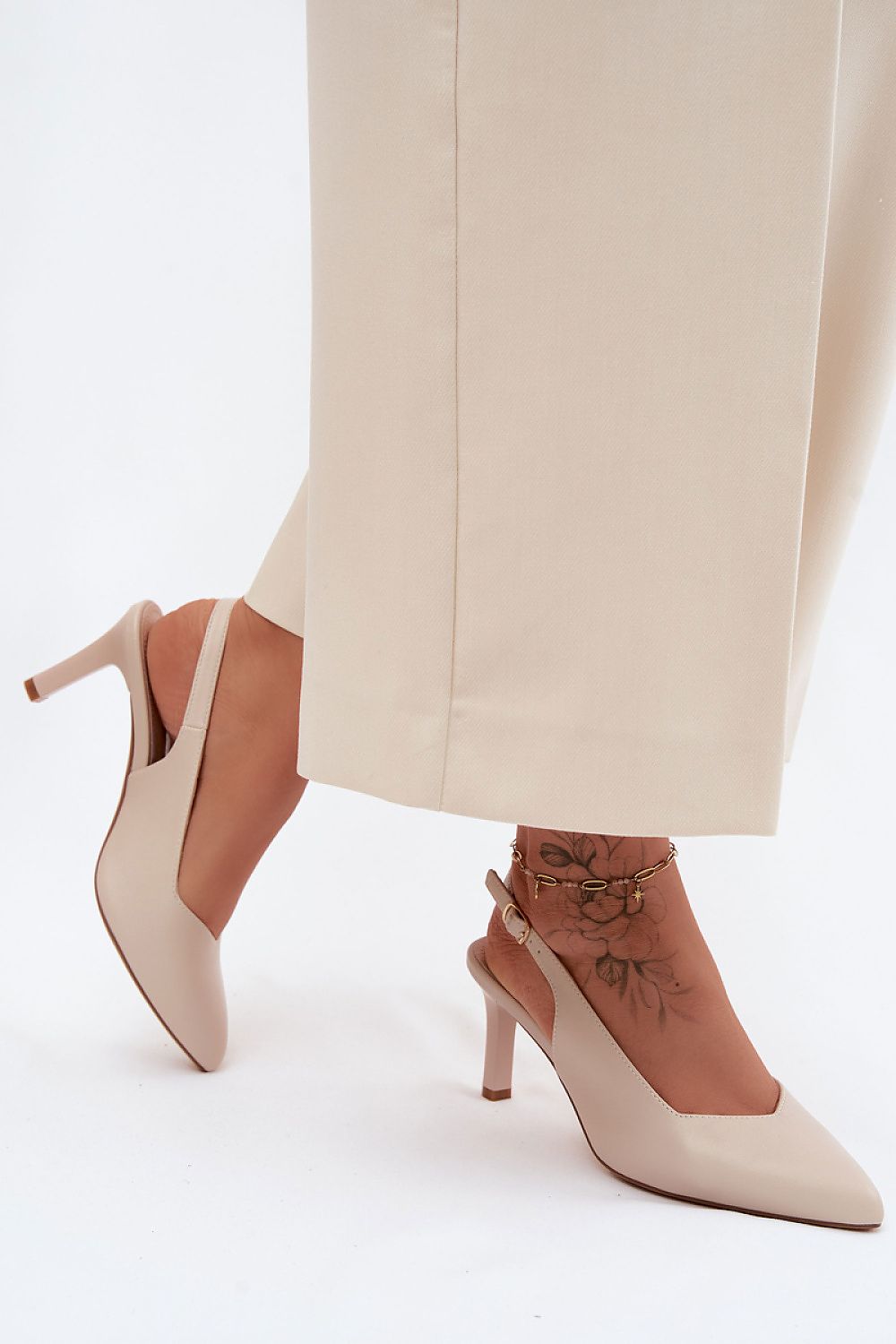  Sandały Model Sergio Leone SK158 Beige - Step in style 