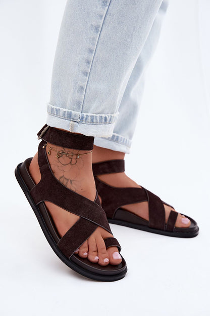  Sandały Model DA CR61-3049 Czekolada - Step in style 