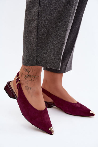  Sandały Model DA CR61-3050 Bordo - Step in style 