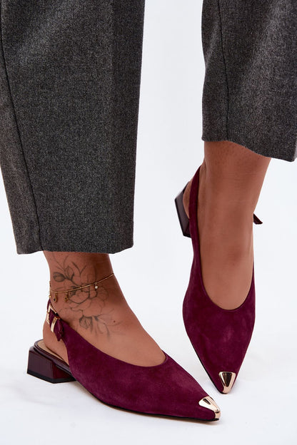  Sandały Model DA CR61-3050 Bordo - Step in style 