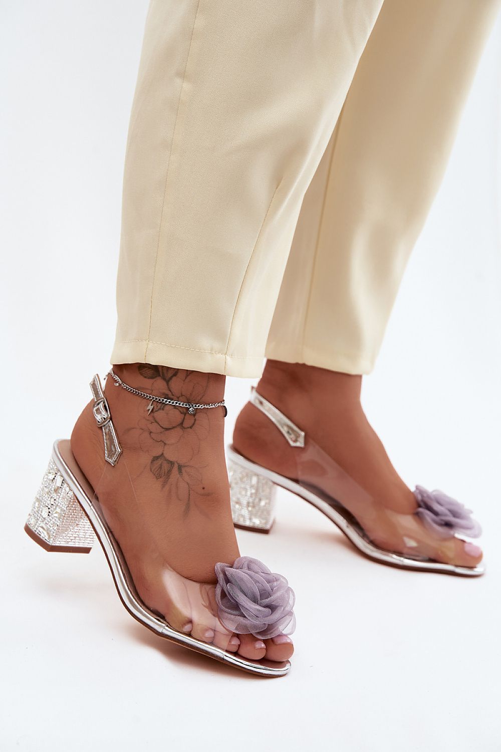  Sandały Model DA MR61-9011 Silver - Step in style 