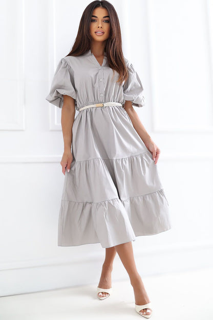  Sukienka Model MI-SK-92950.81 Dark Beige - Italy Moda 