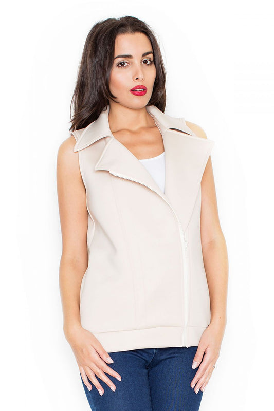   Kamizelka K319 Beige - Katrus 