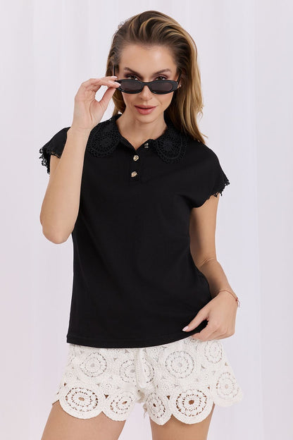   Bluzka Model IR-BZ-RR33.07 Black - Italy Moda 