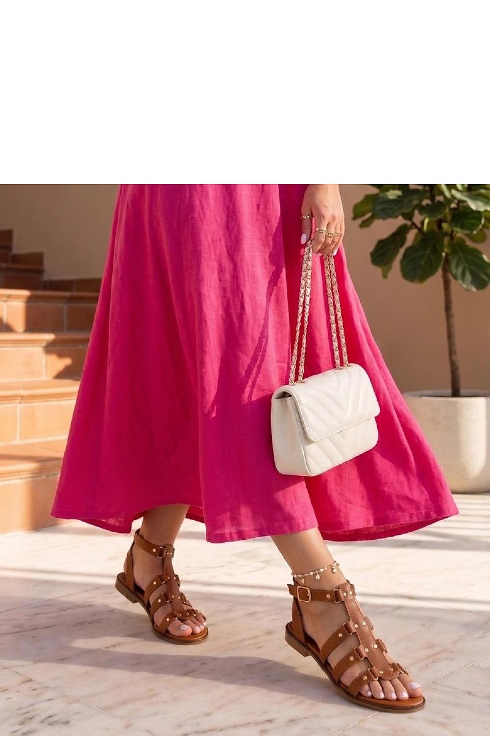  Sandały Model Luna N25-208 Brown Camel - Solea 