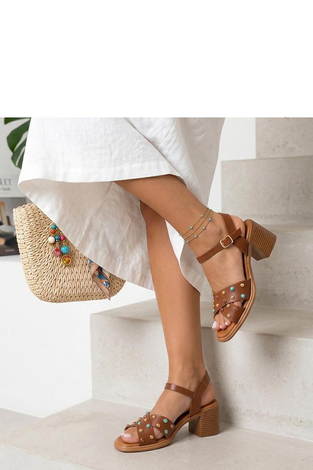  Sandały Model Lucy HZ-001 Brown Camel - Solea 