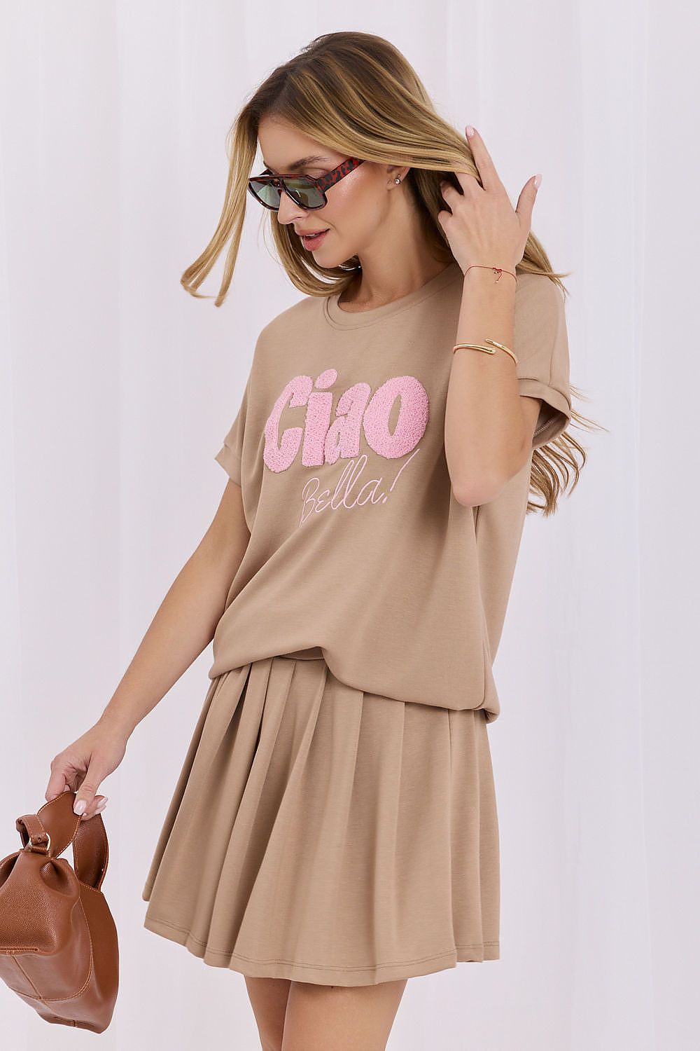  Spódnica Komplet Model RV-KMPL-A1236.30 Dark Beige - Relevance 
