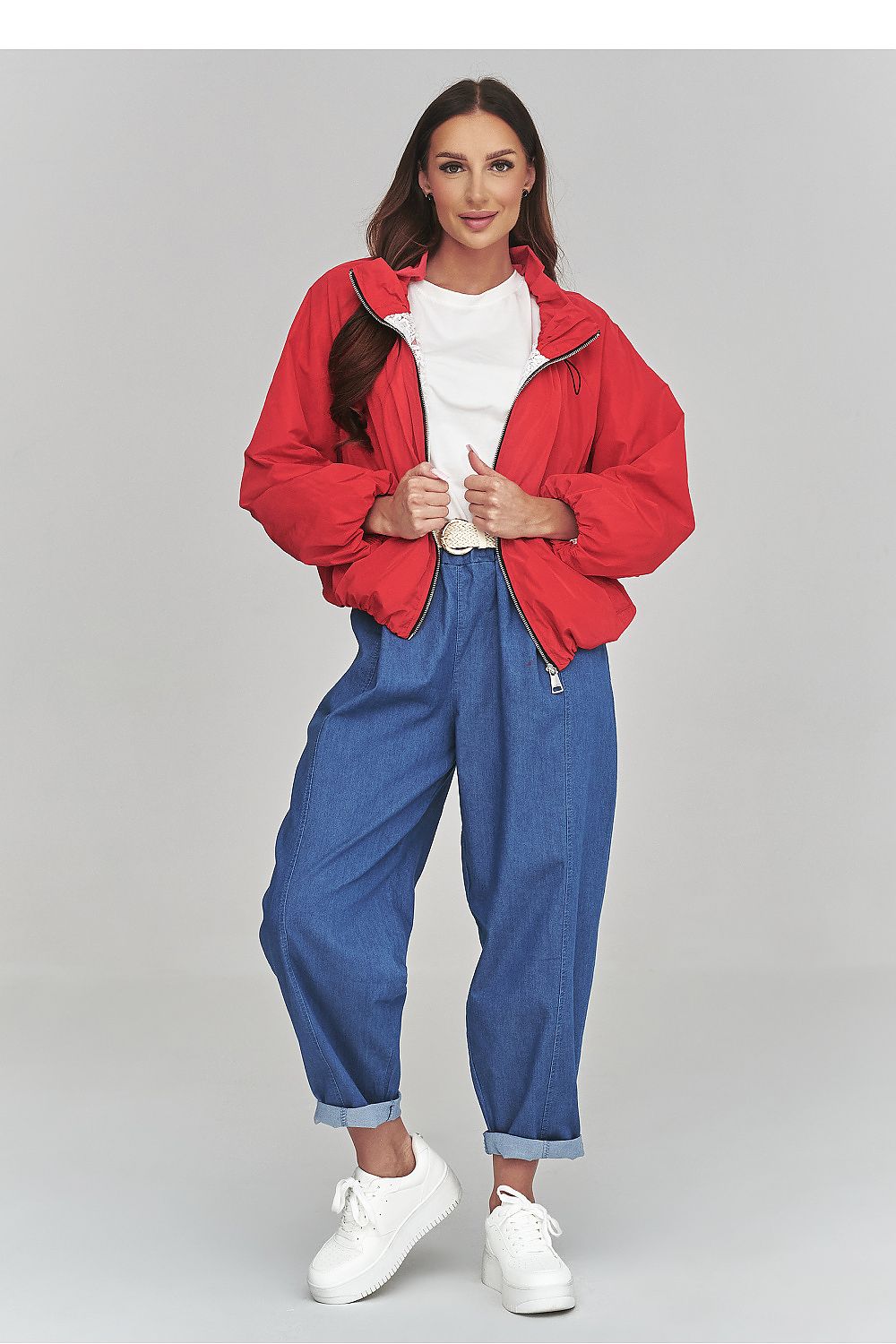   Kurtka Damska Model C58 Red - Makadamia 