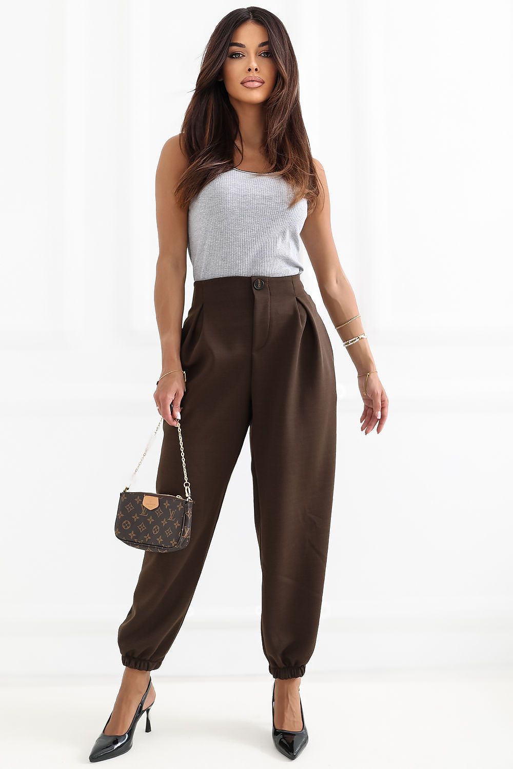  Koszulka Top Model RV-TP-A1344.08P Grey - Rue Paris 