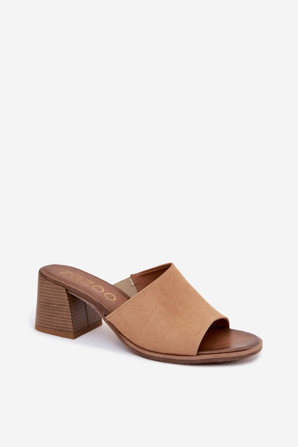  Sandał Klapki Model Zazoo 40519 Dark Beige - Step in style 