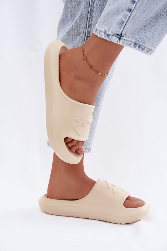  Sandał Klapki Model Lotto Slay 2400471U Beige - Step in style 