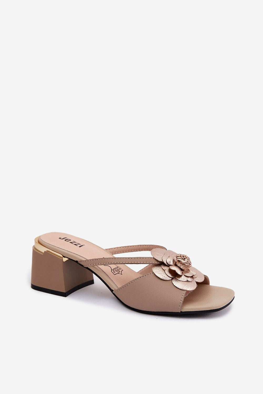  Sandał Klapki Model Catva SFY25134-1 Beige - Step in style 