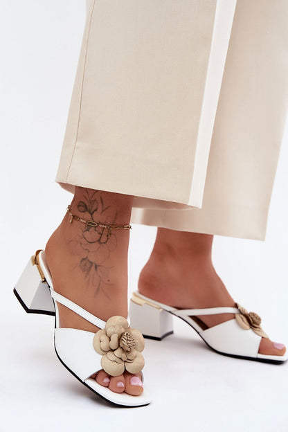 Sandał Klapki Model Catva SFY25134-1 White - Step in style 