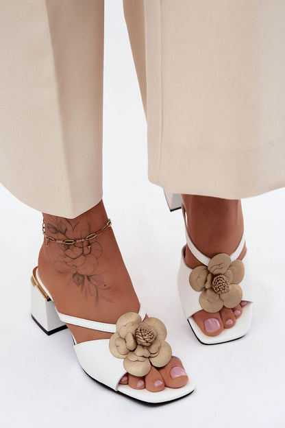  Sandał Klapki Model Catva SFY25134-1 White - Step in style 