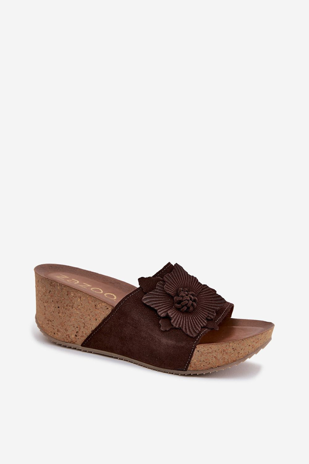  Sandał Klapki Model Zazoo 40312 Czekolada - Step in style 