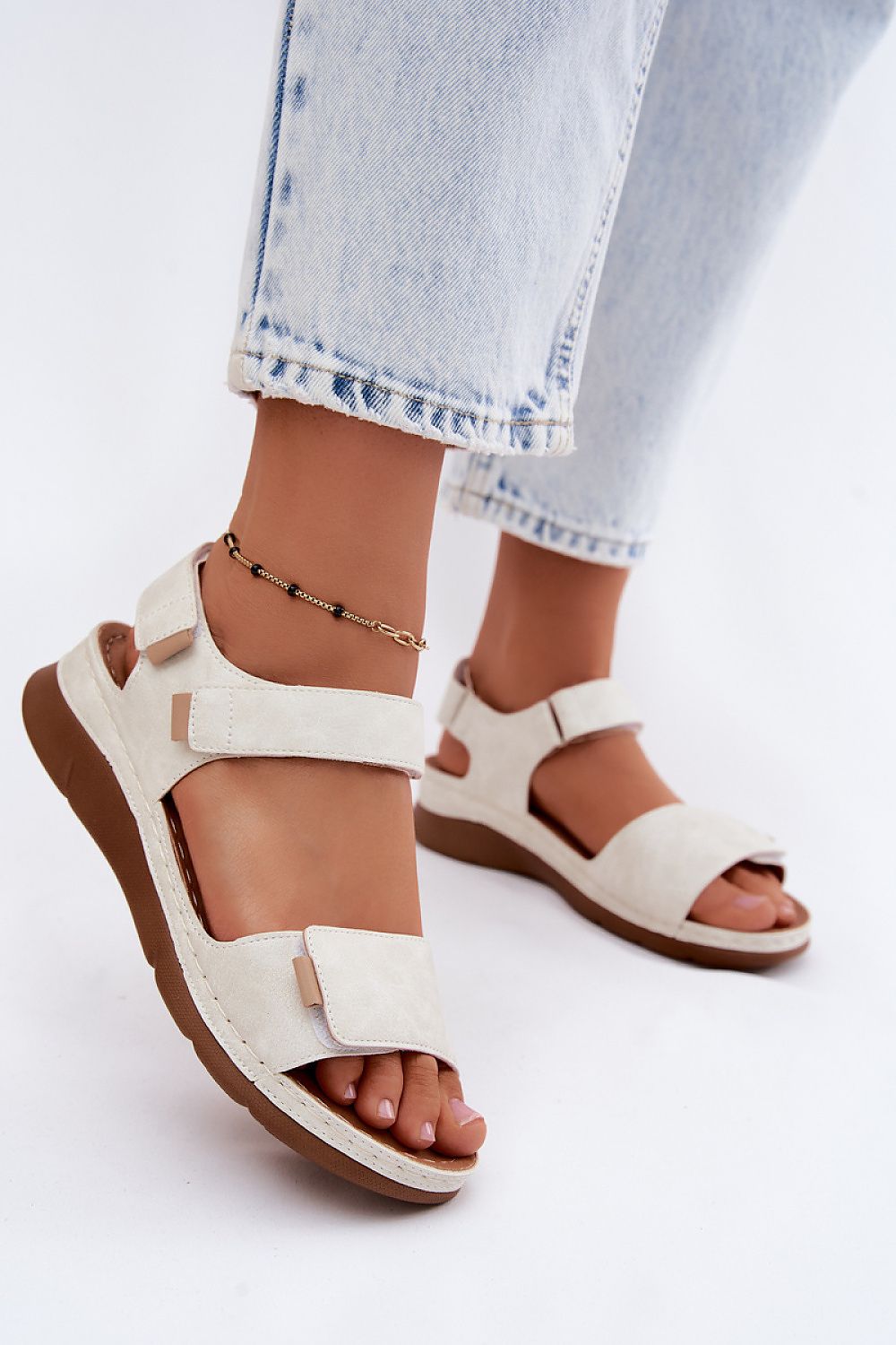  Sandały Model Linora 26SD98-191 White - Step in style 