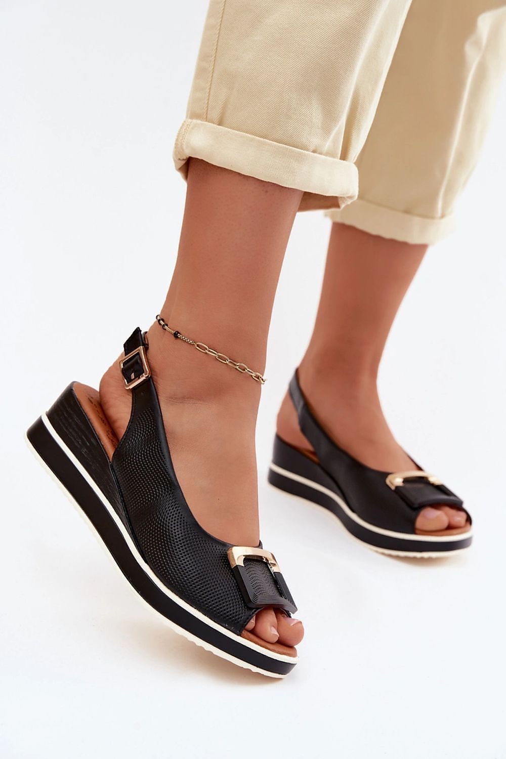  Sandały Model Artiker 58C0086 Black - Step in style 