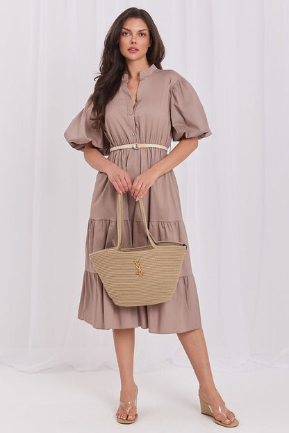  Sukienka Model MI-SK-92950.81 Brown - Italy Moda 