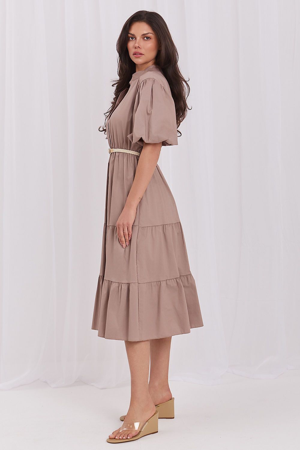 Sukienka Model MI-SK-92950.81 Brown - Italy Moda 