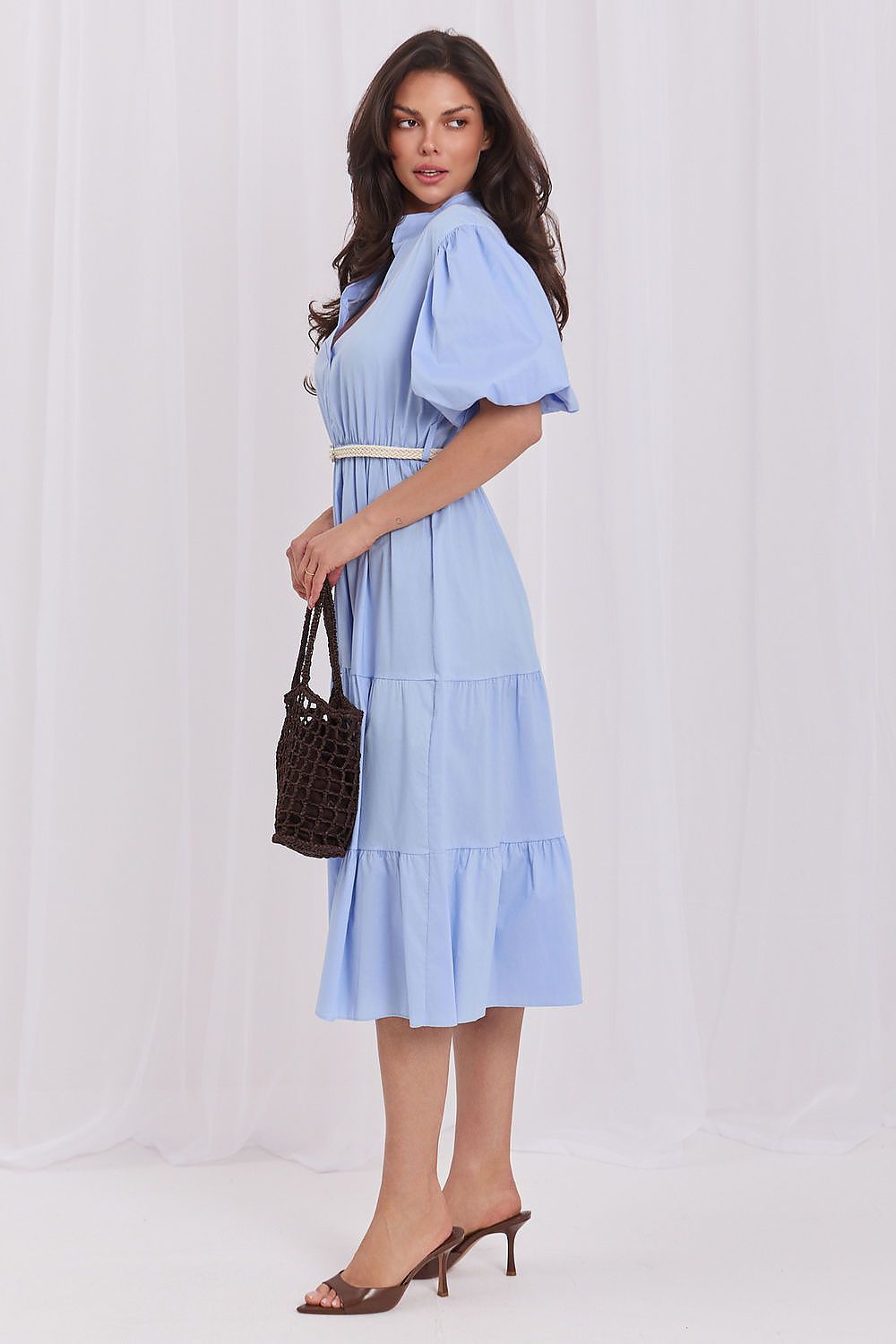  Sukienka Model MI-SK-92950.81 Light Blue - Italy Moda 