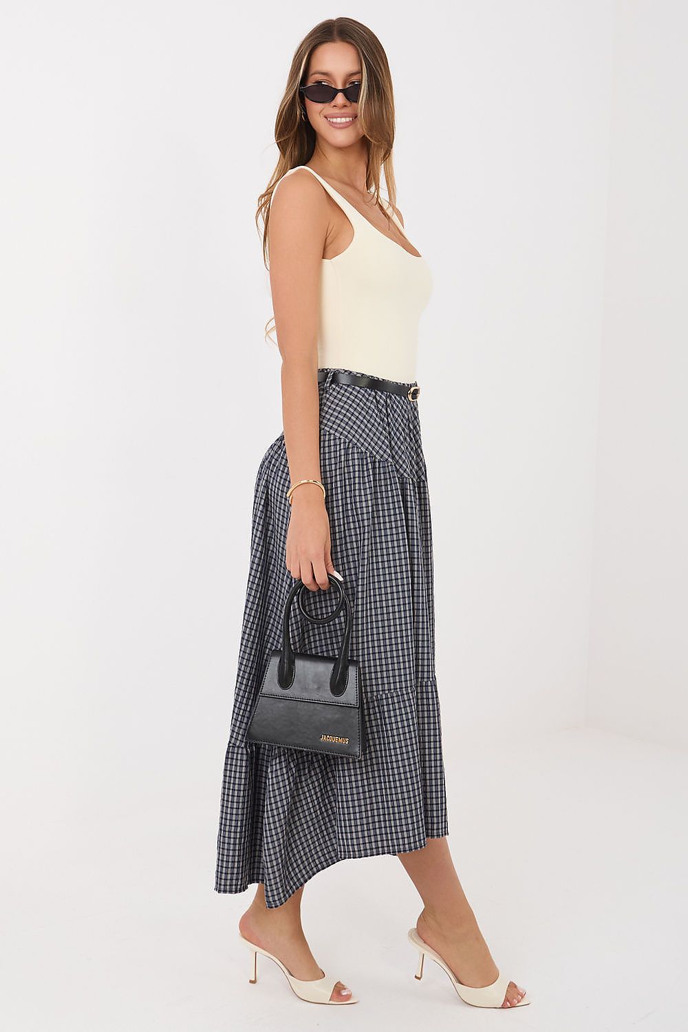  Spódnica Model IT-SD-FL10325.01 Navy - Italy Moda 
