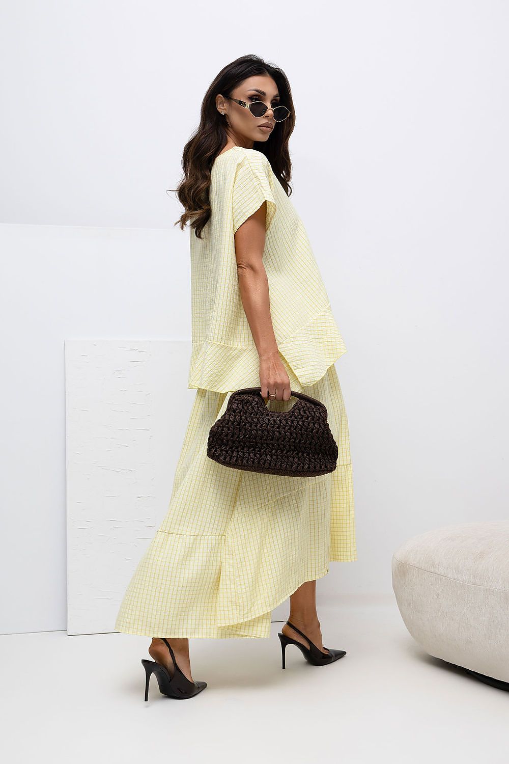  Spódnica Model IT-SD-FL10325.00 Light Yellow - Italy Moda 