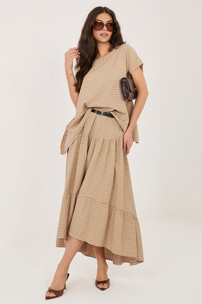  Spódnica Model IT-SD-FL10325.01 Camel - Italy Moda 