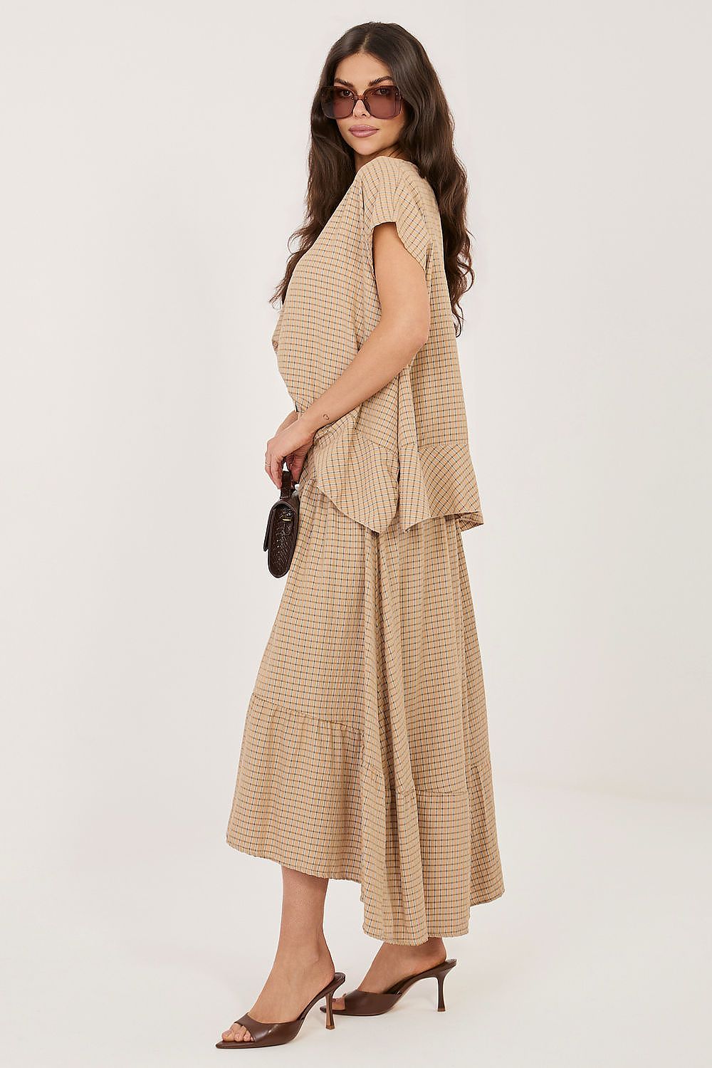  Spódnica Model IT-SD-FL10325.01 Camel - Italy Moda 