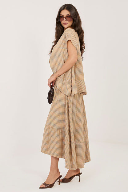  Spódnica Model IT-SD-FL10325.01 Camel - Italy Moda 