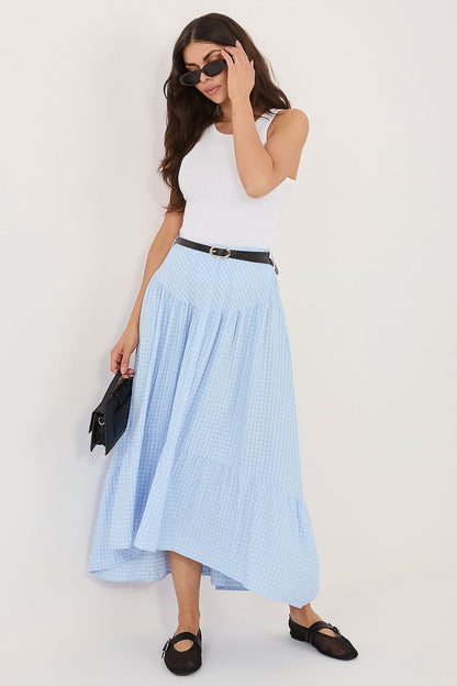  Spódnica Model IT-SD-FL10325.01 Light Blue - Italy Moda 