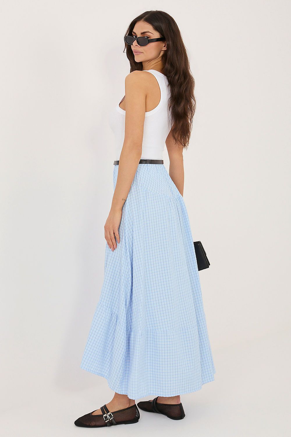  Spódnica Model IT-SD-FL10325.01 Light Blue - Italy Moda 