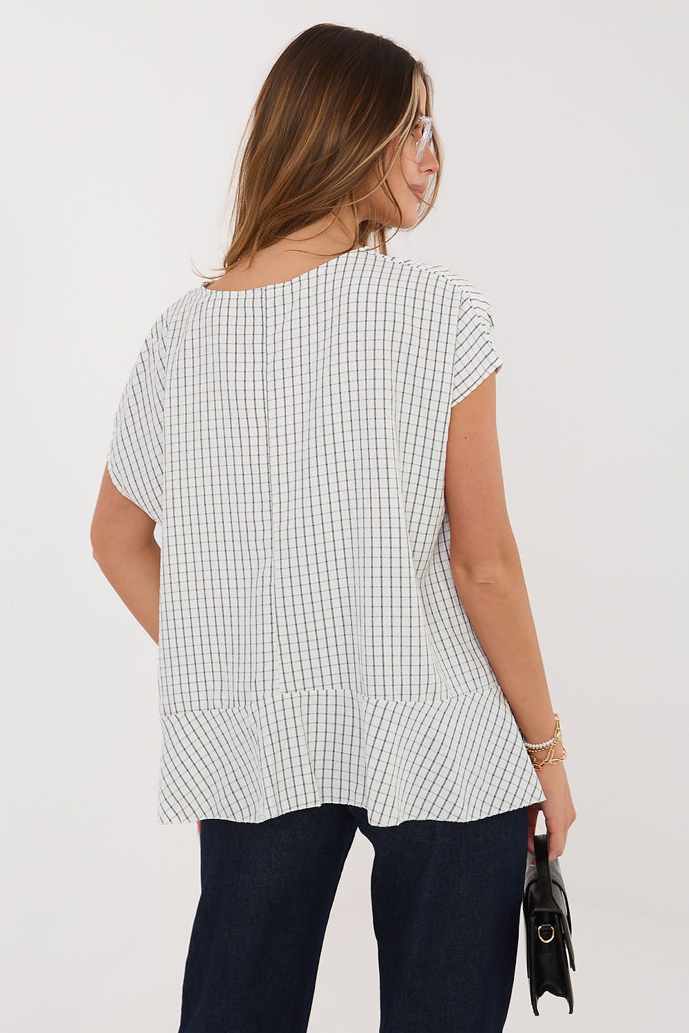   Bluzka Model IT-BZ-FL10332.80 Ecru - Italy Moda 
